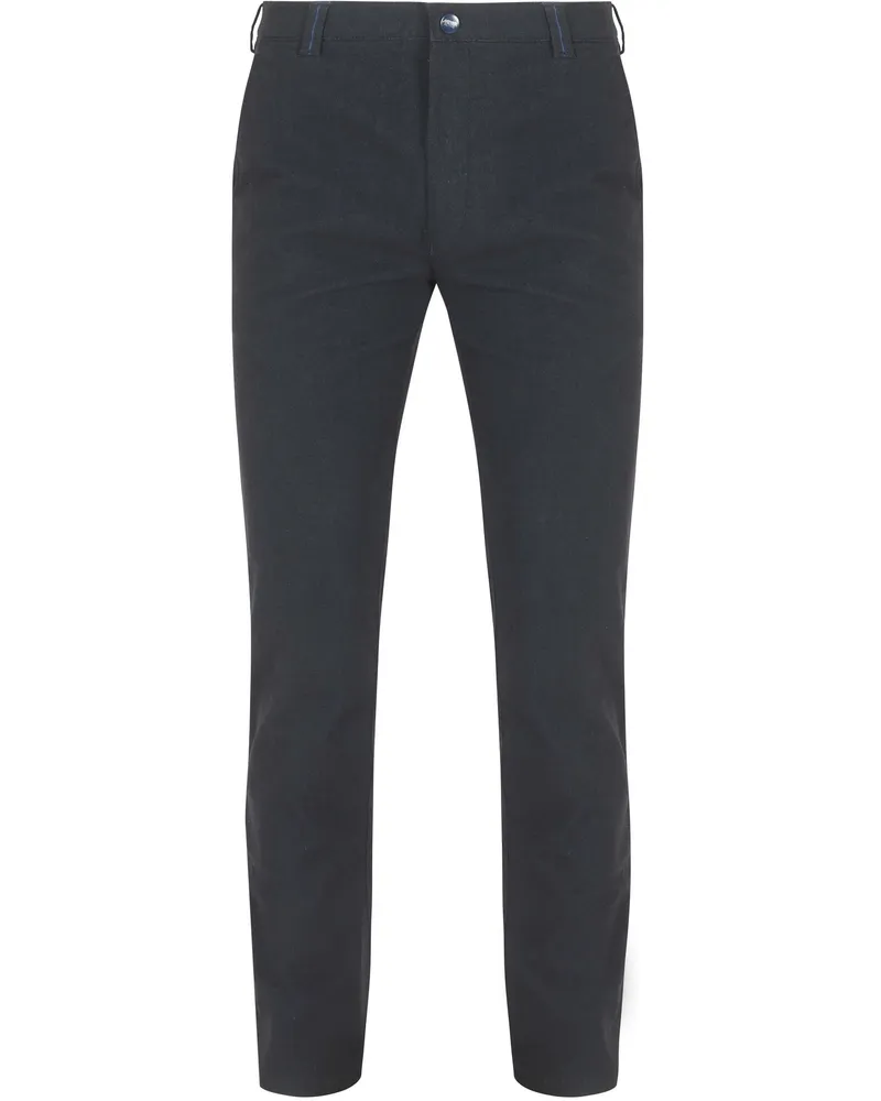 Meyer Hosen Chino Bonn Melange Navy Dunkelblau
