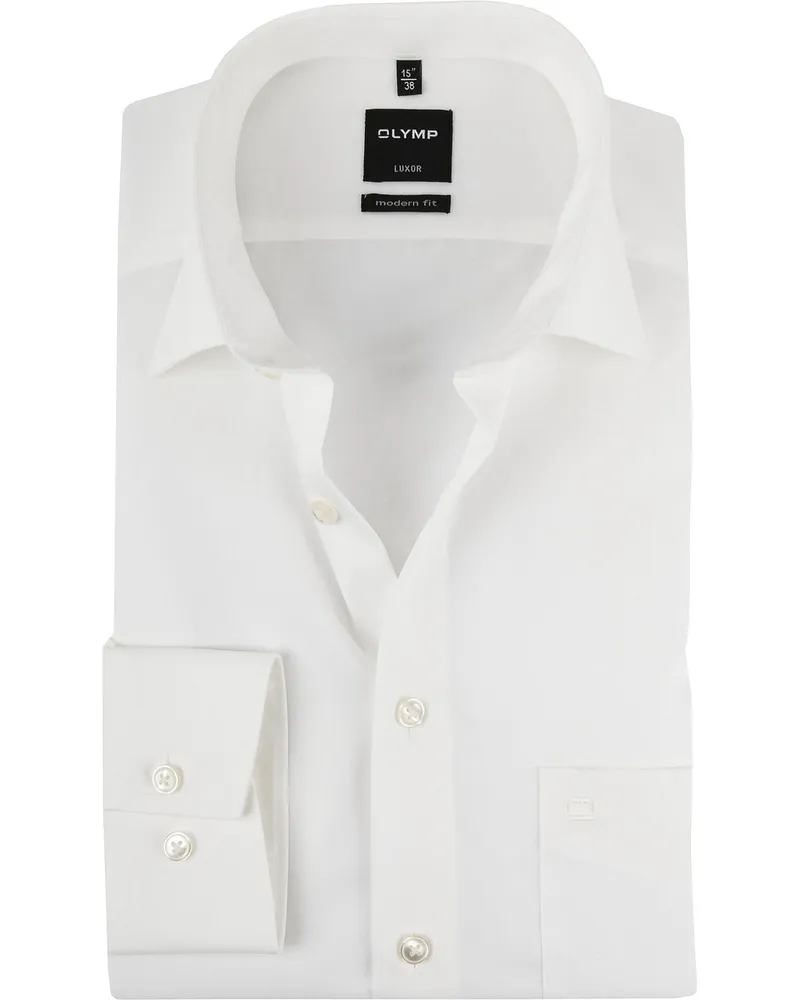 Olymp Luxor Smokinghemd Extra Langer Arm Ecru Hochzeit Wollweiß