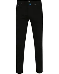 Pierre Cardin Trousers Lyon Tapered Future Flex Schwarz Schwarz