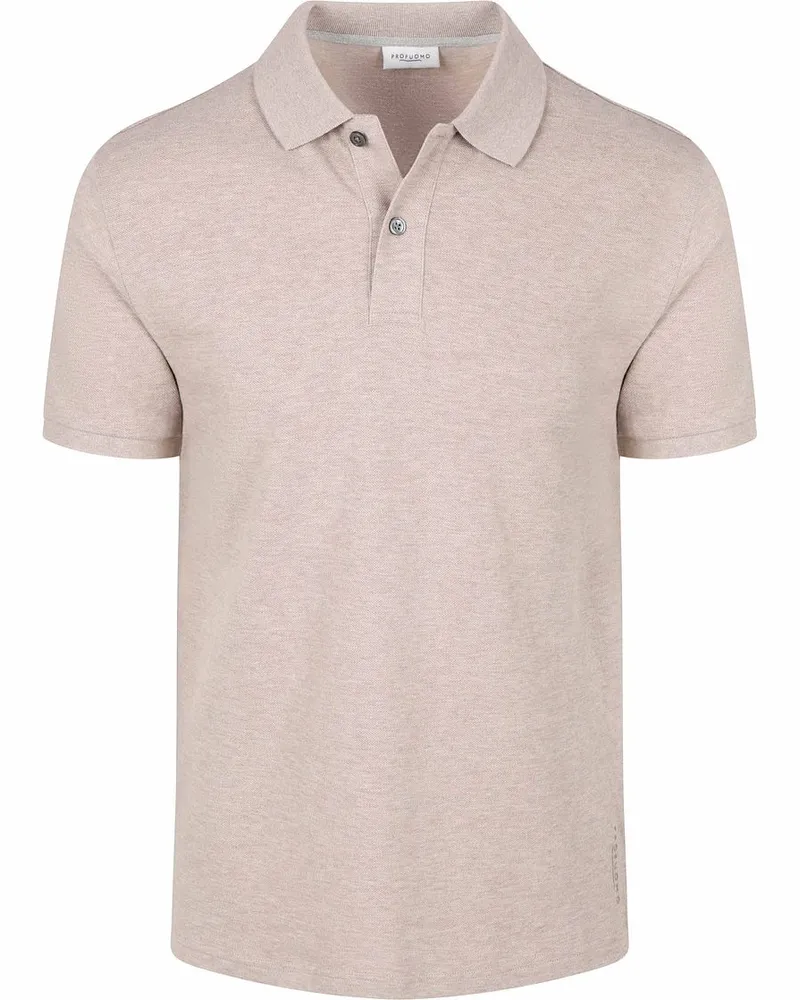 Profuomo Piqué Poloshirt Beige Beige