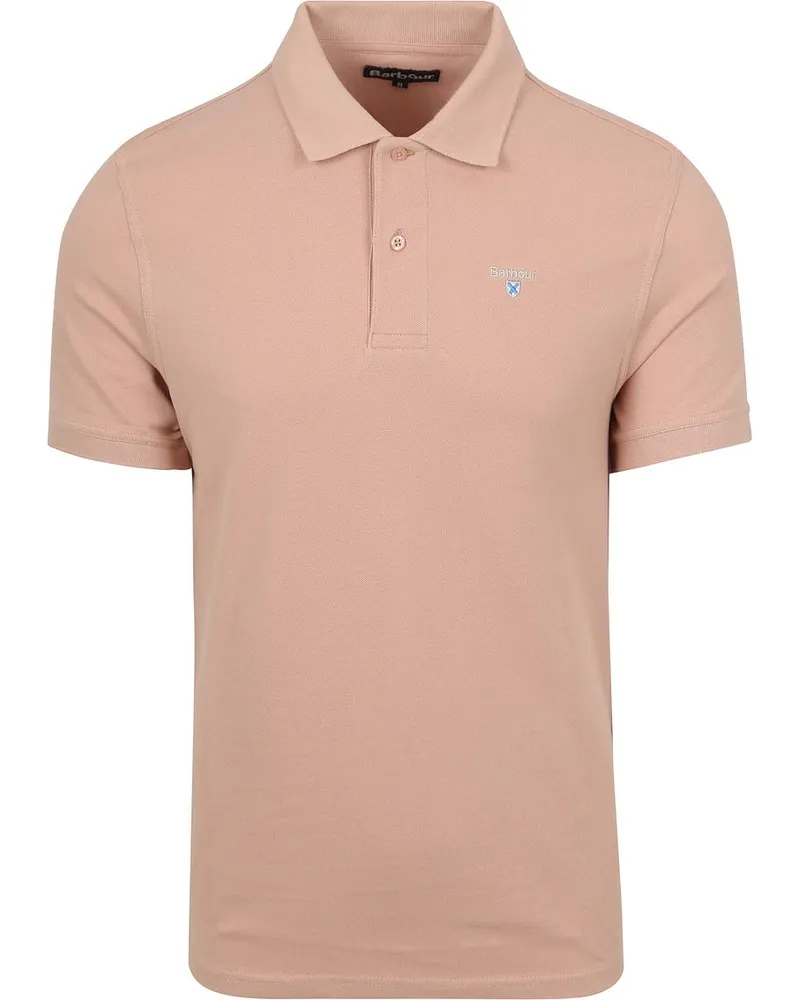 Barbour Pique Poloshirt Hellrosa Pink
