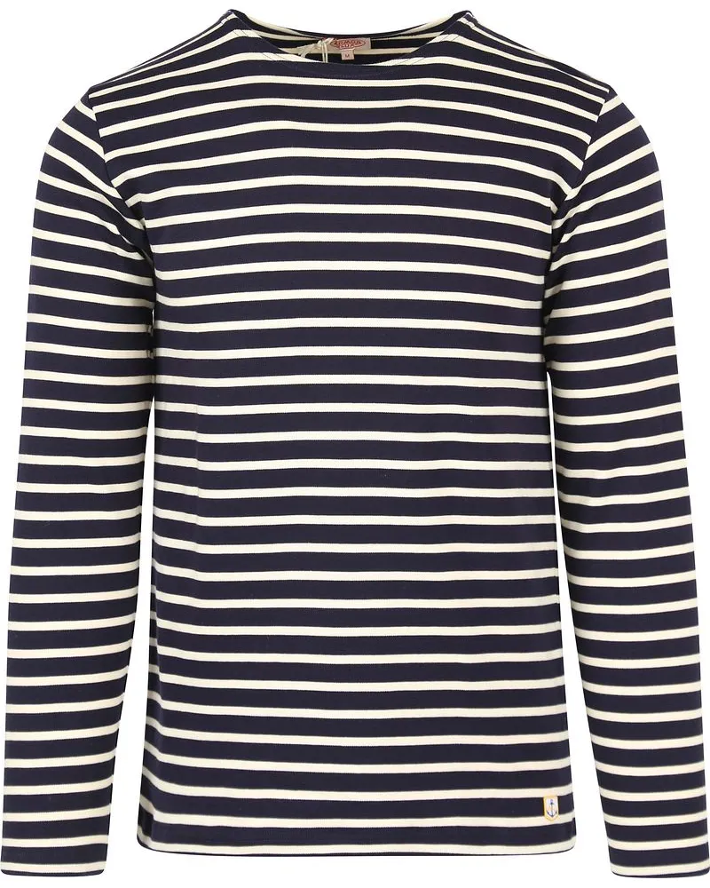 Armor-Lux Houat Pullover Streifen Dunkelblau Dunkelblau