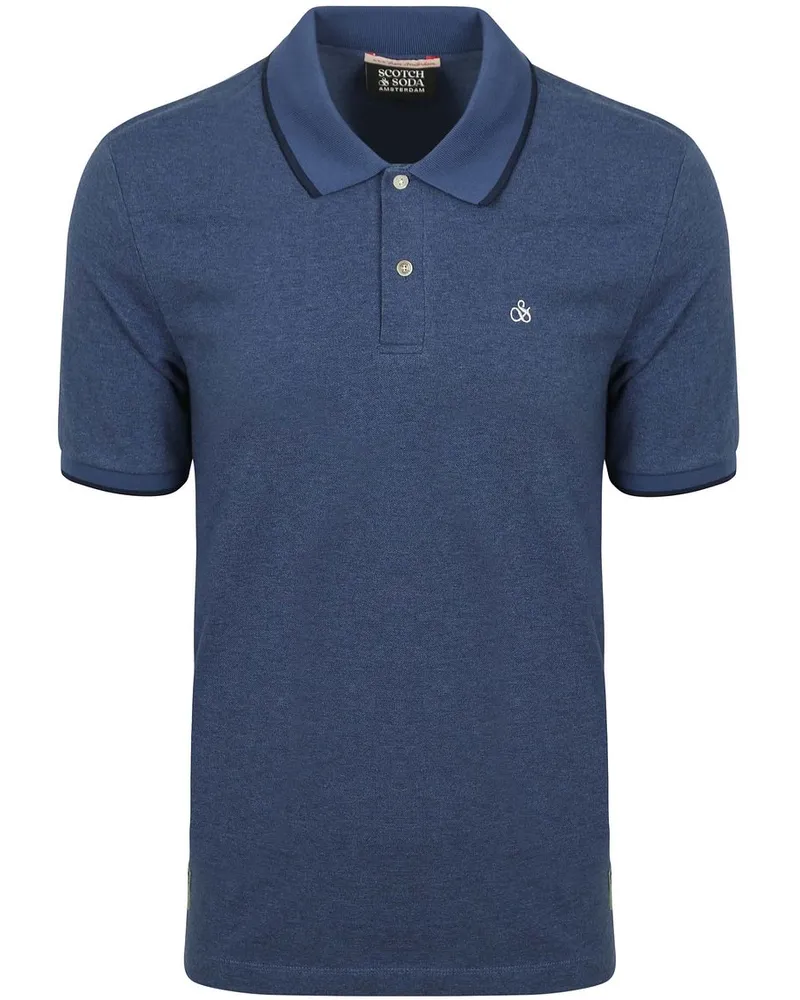 Scotch&Soda Melange Poloshirt Dunkelblau Dunkelblau