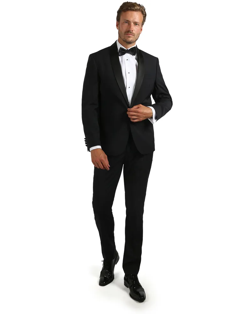 Suitable Smokinganzug Brooklyn Woolblend Schwarz