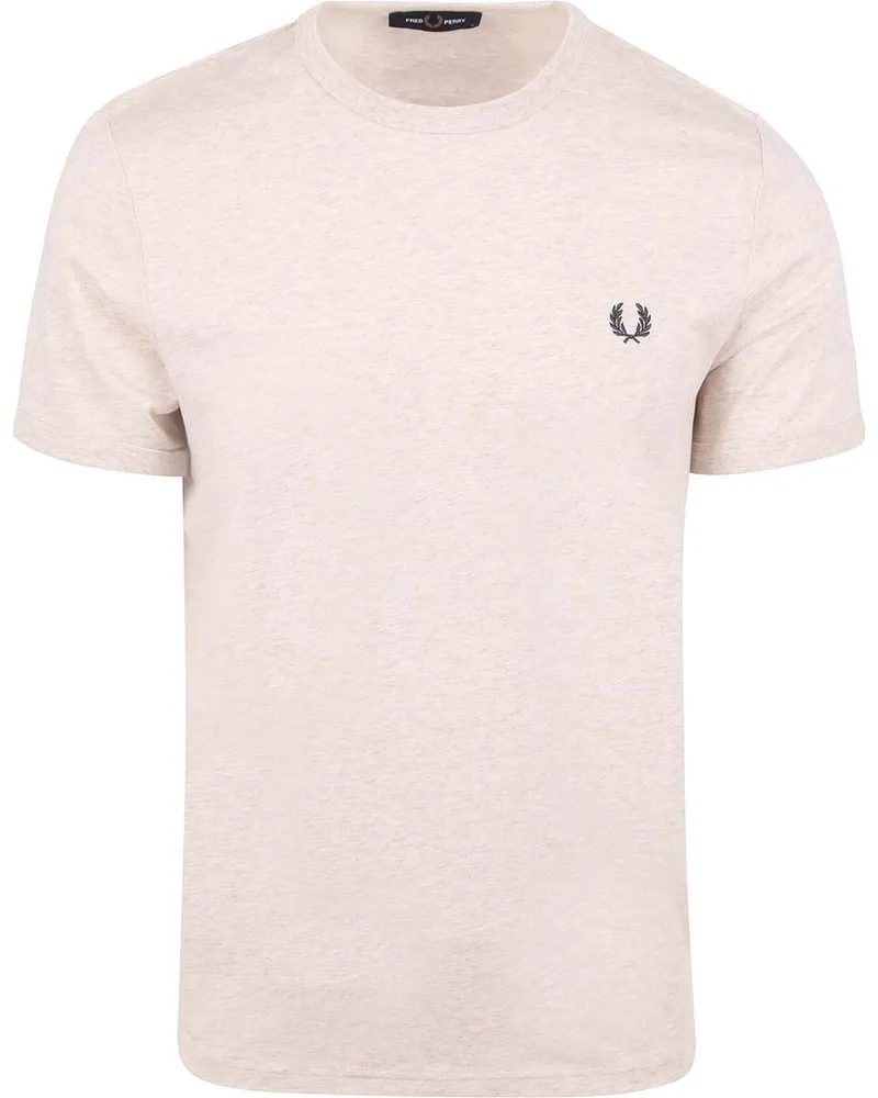 Fred Perry Ringer T-Shirt Beige X23 Beige