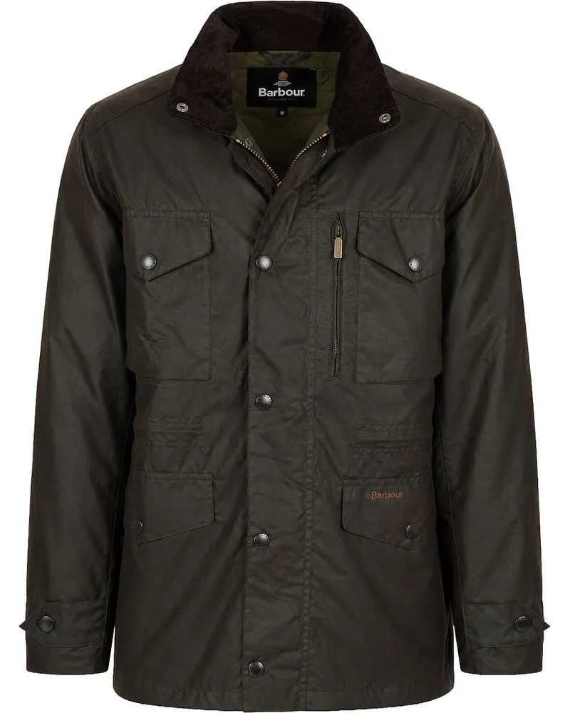 Barbour Sapper Wachsjacke Olive Grün