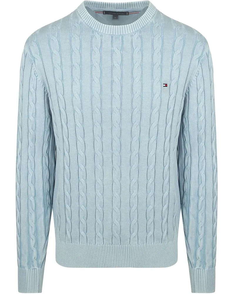 Tommy Hilfiger Pullover Cable Hellblue Blau
