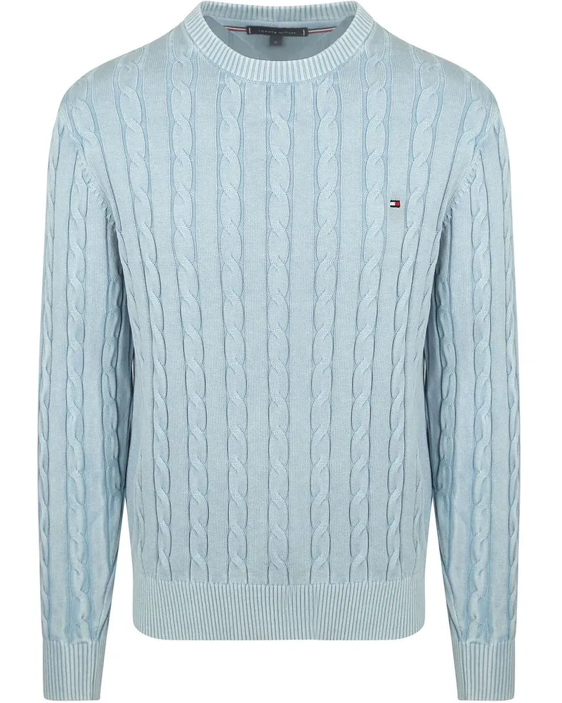 Tommy Hilfiger Pullover Cable Hellblue Blau