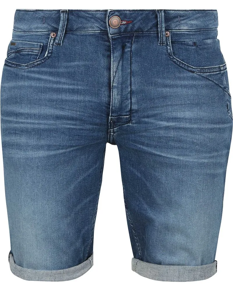 No Excess Short Denim Stretch Stone Blau