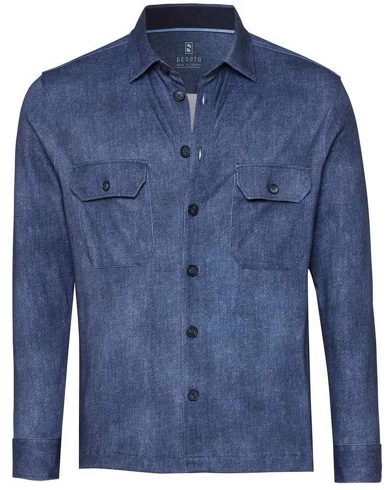 DESOTO Hemdjacke Denim Spark Navy Dunkelblau