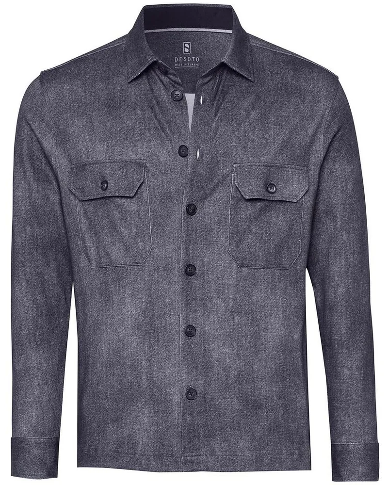 DESOTO Hemdjacke Denim Spark Navy Dunkelblau