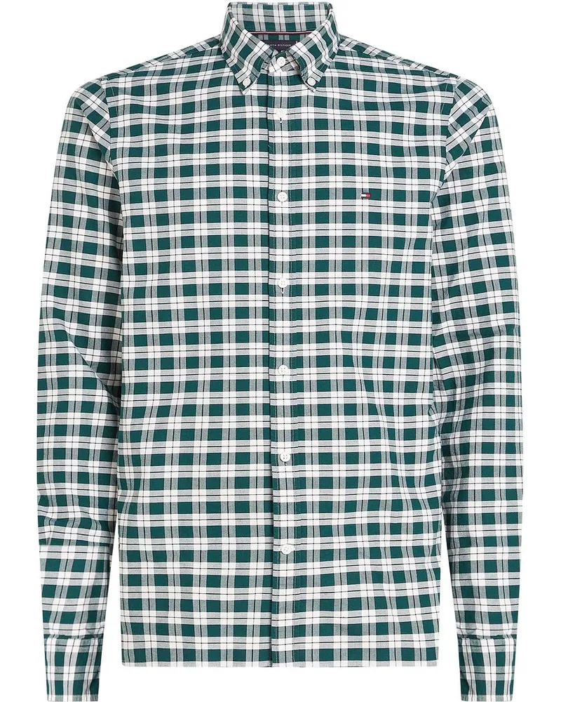 Tommy Hilfiger Oxford Hemd Karos Grün Grün