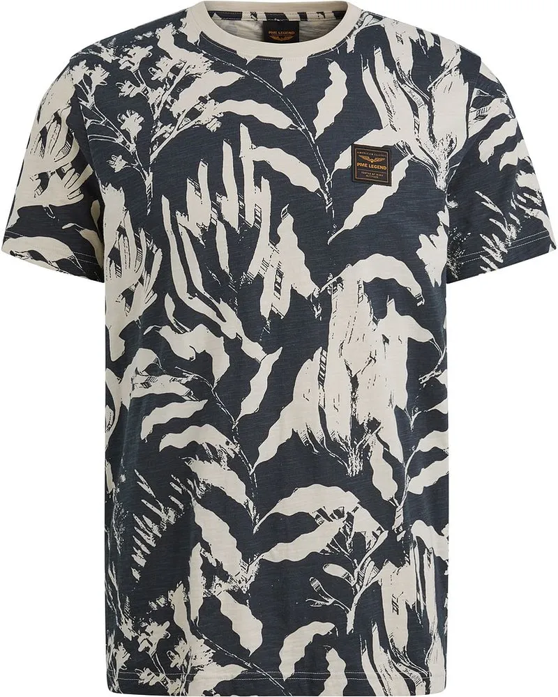 PME Legend T-Shirt Druck Navy Blau