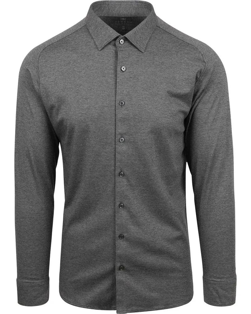 DESOTO Hemd Bügelfrei Kent Melange Grau Grau