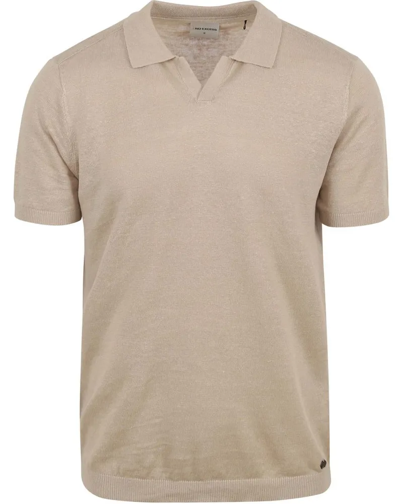 No Excess Poloshirt Riva Leinen Beige Beige