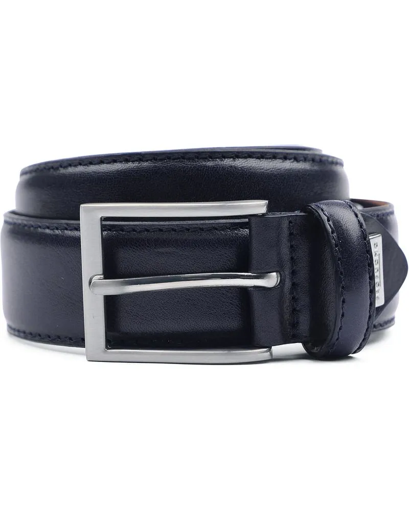 Profuomo Leder Dunkelblau Gürtel Blau