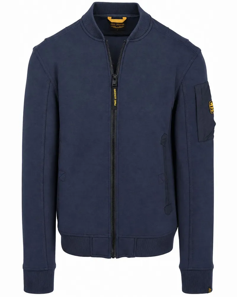 PME Legend Strickjacke Interlock Navy Dunkelblau