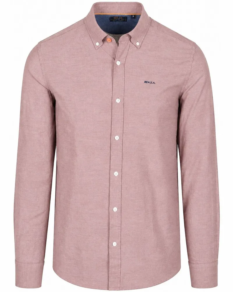 New Zealand Auckland NZA) Hemd BD Barn Twill Rot Rot