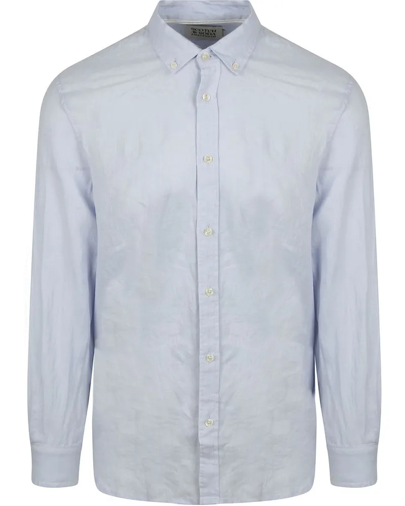 Scotch&Soda Leinenhemd Hellblau Hellblau