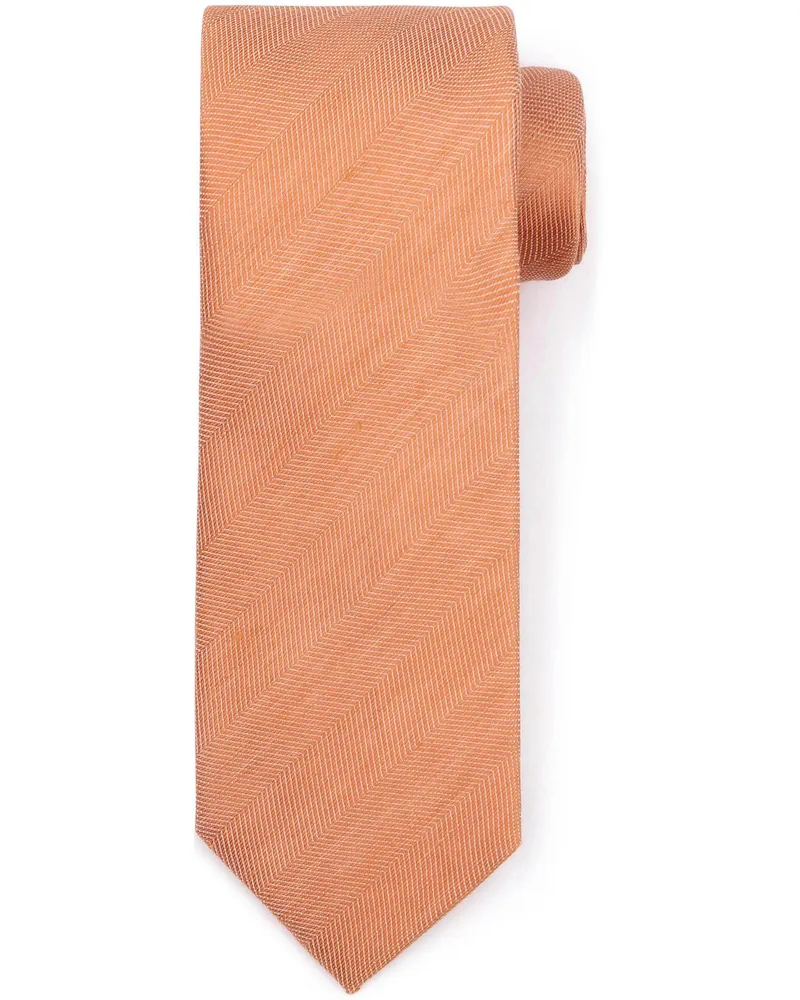 Suitable Leinen Seide Krawatte Orange Orange