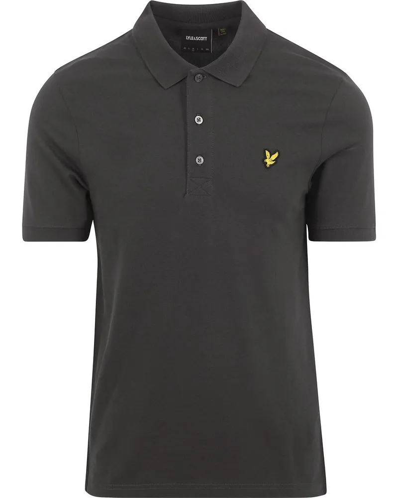 Lyle & Scott Lyle und Scott Polo Plain Anthrazit Anthrazit
