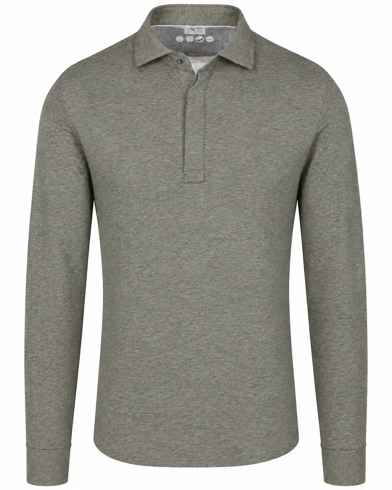 R2 Amsterdam R2 Camicia Polo Jersey Beige Grün