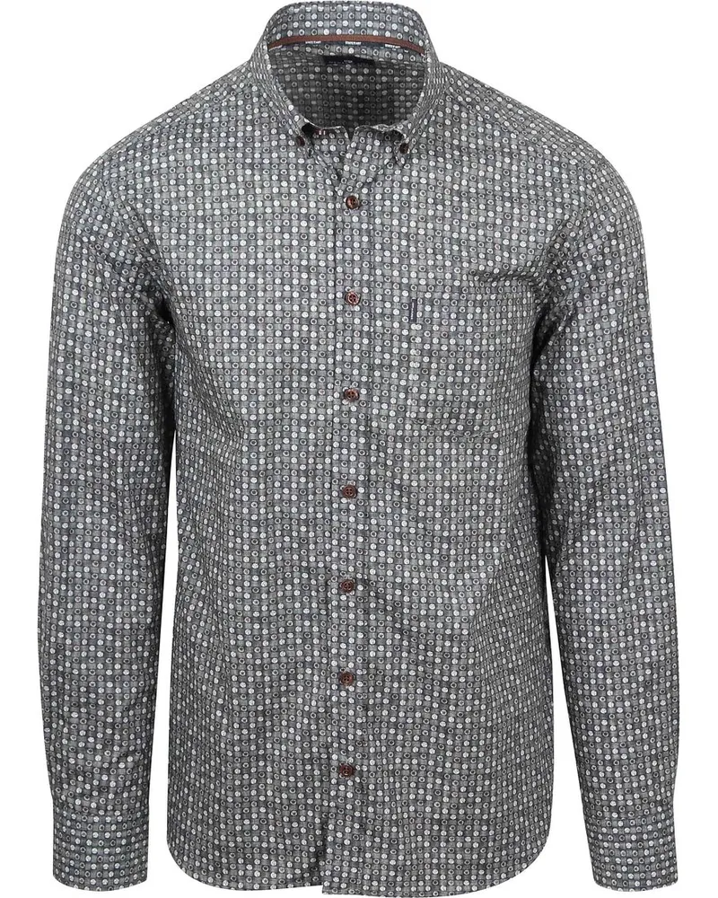 State of Art Hemd Poplin Dandelion Grau Anthrazit