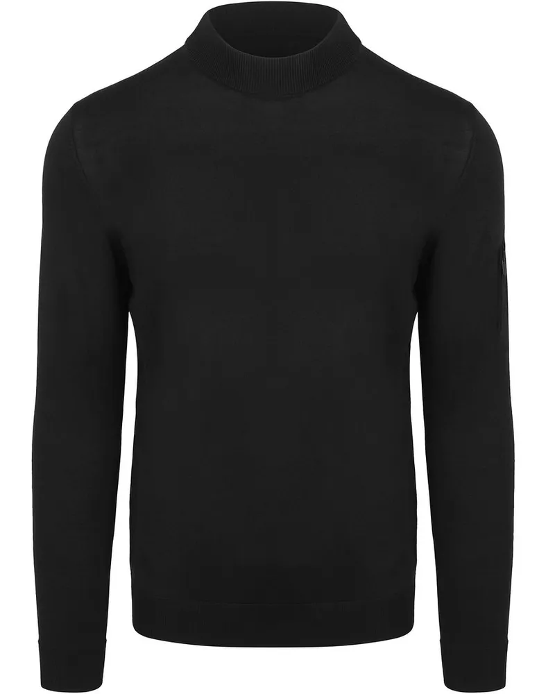 Suitable Pullover Cooldry Knit Rollkragen Schwarz Schwarz