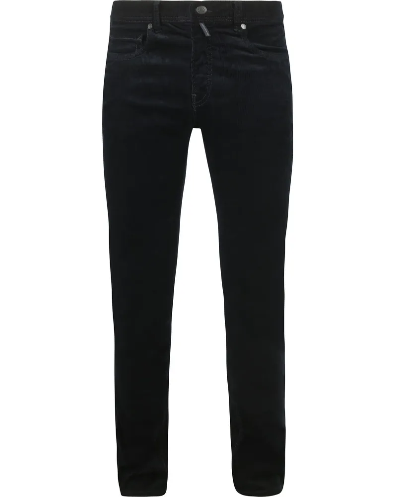 Pierre Cardin Trousers Lyon Corduroy Navy Dunkelblau