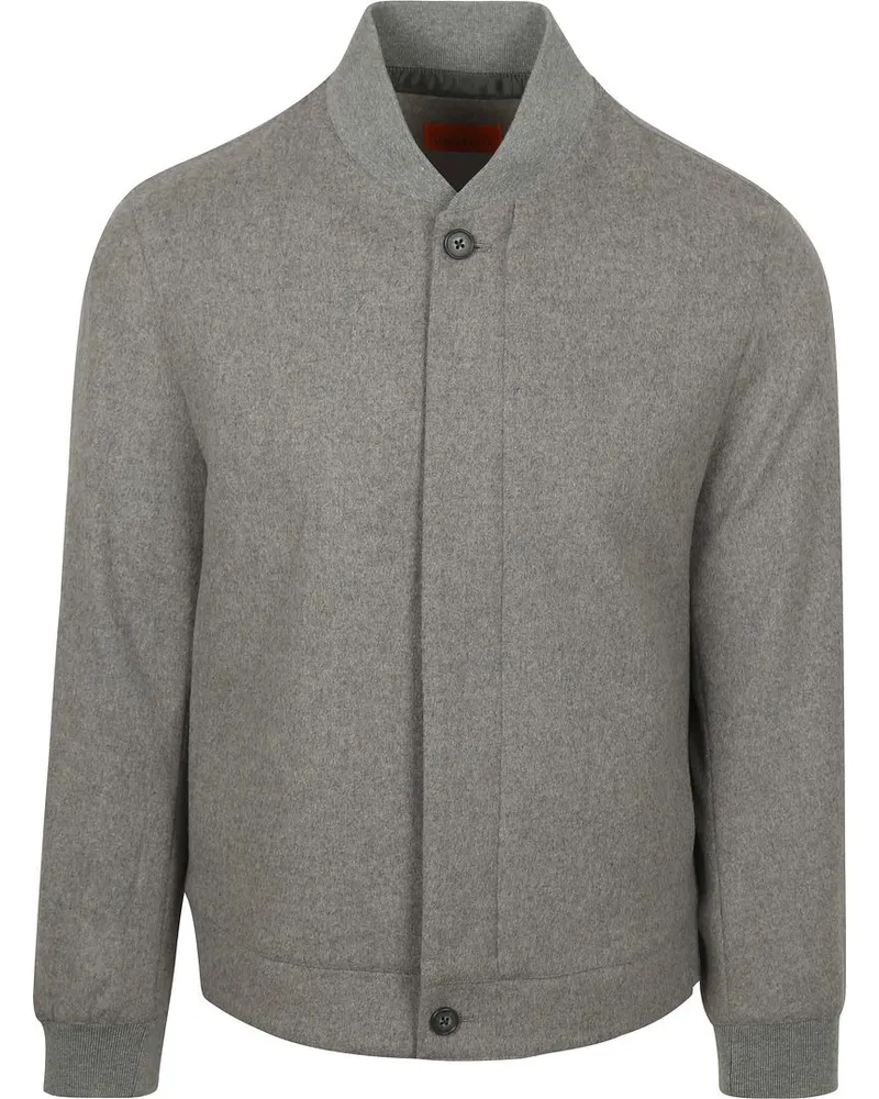 Suitable Bomberjacke Flanell Grau Grau