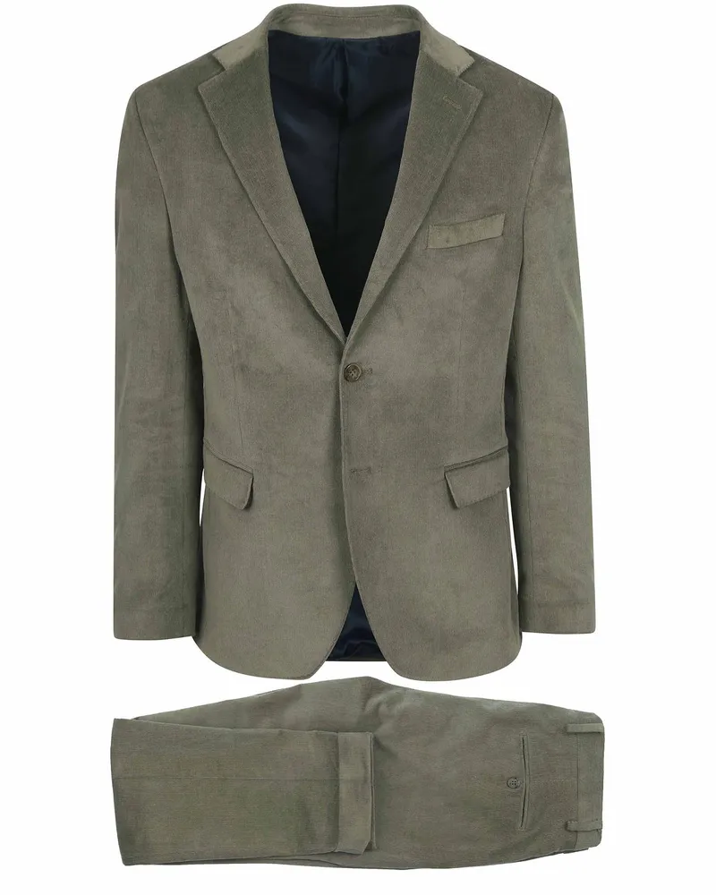 Suitable Corduroy Suit Grün Grün