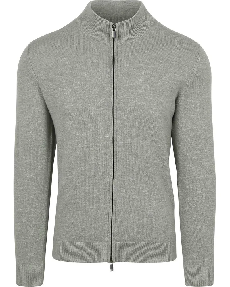 Suitable Strickjacke Slub Yarn Hellgrün Grün