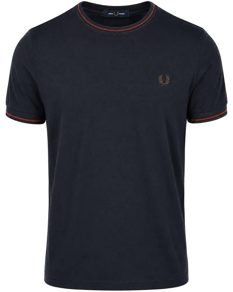 Fred Perry Twin Tipped T-shirt Navy 75C Blau