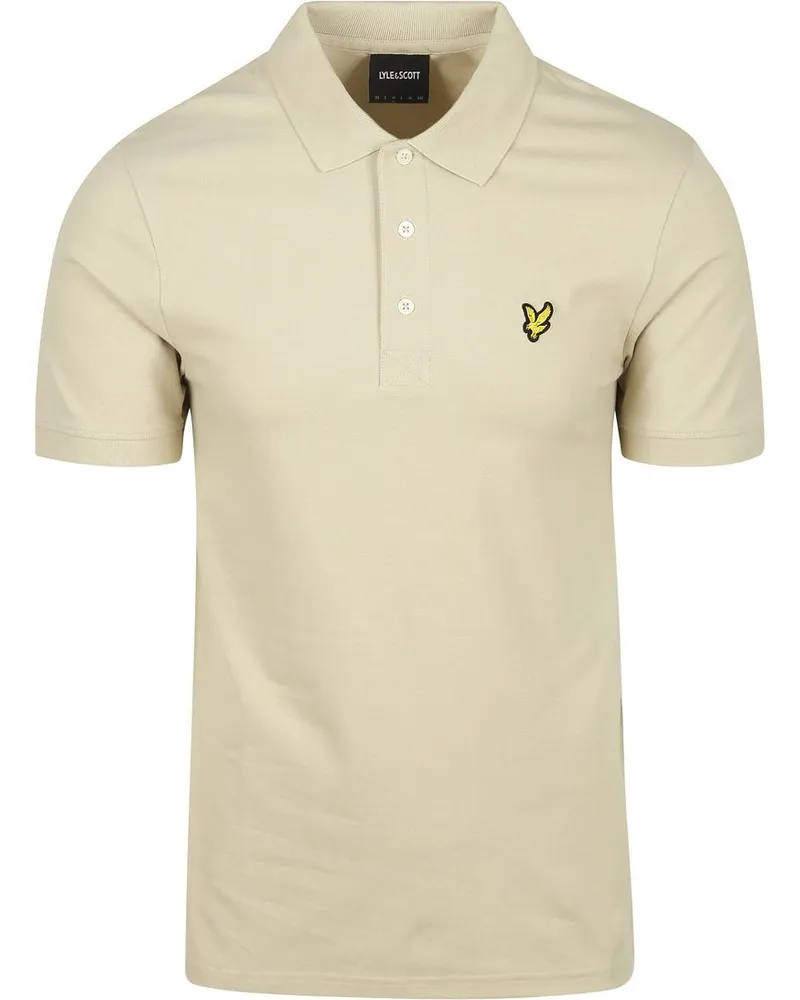 Lyle & Scott Lyle und Scott Polo Plain Grey Taupe Beige