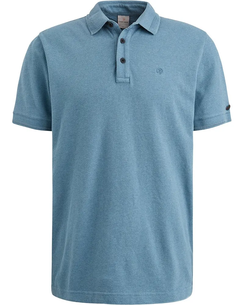Cast Iron Polo Popcorn Structure Blau Blau