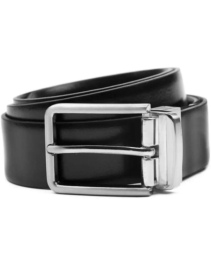 Profuomo Gürtel Schwarz Braun Schwarz