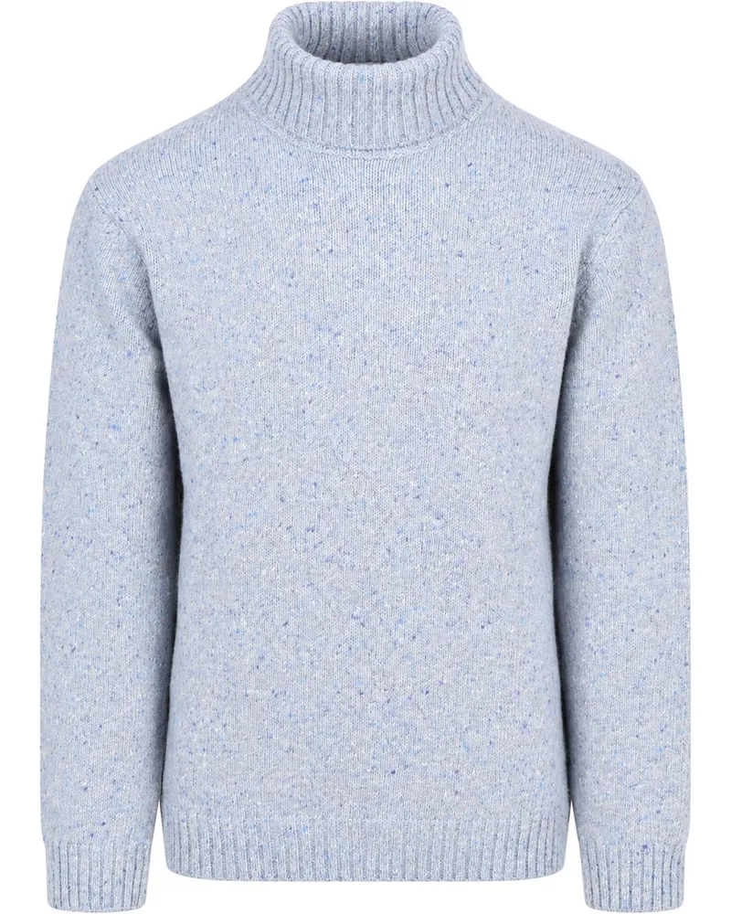 Suitable Rollkragenpullover Tweed Hellblau Hellblau