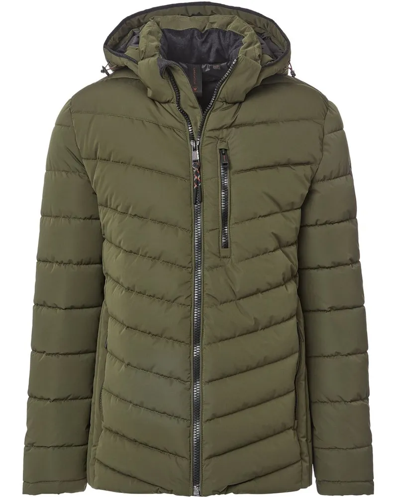 CasaModa Jacke Hooded Puffer Olivgrün Grün