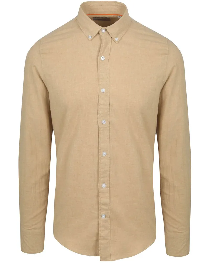 Suitable Hemd Flanel Beige Beige