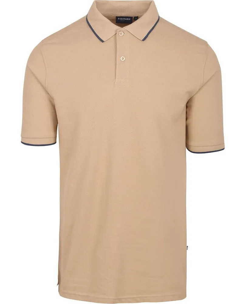 Suitable Respect Poloshirt Tip Ferry Beige Beige