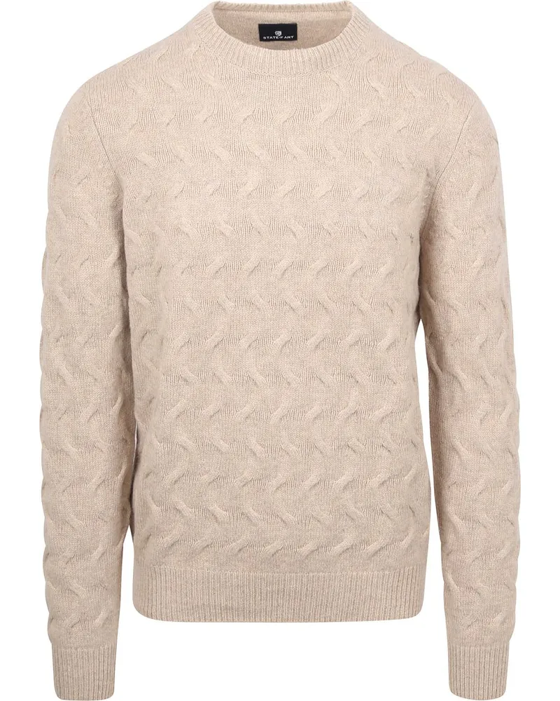 State of Art Pullover Struktur Beige Beige