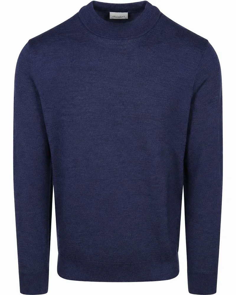 Profuomo Turtleneck Merino Pullover Royal Blue Dunkelblau