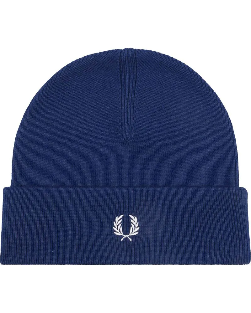 Fred Perry Mütze Wolle Royal Blau Blau
