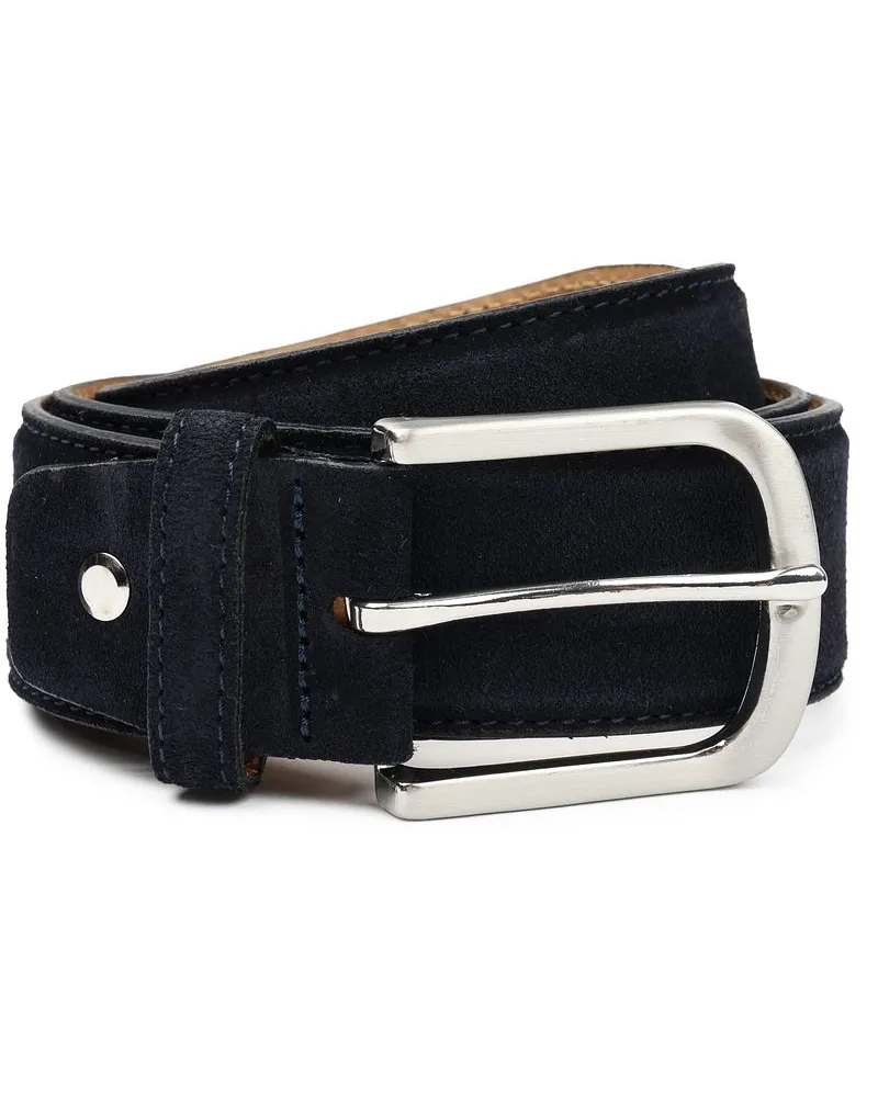 Suitable Ledergürtel Wildleder Navy Dunkelblau