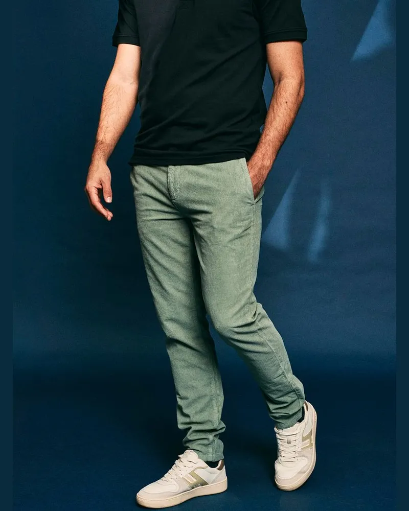 McGregor Chino Corduroy Hellgrün Grün