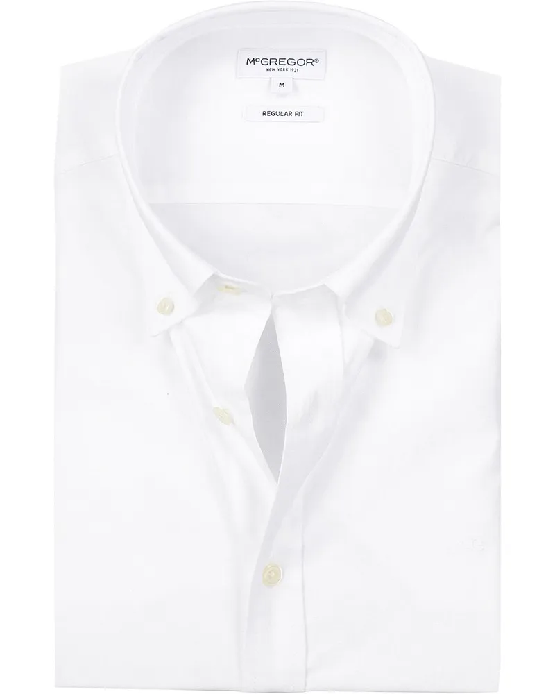 McGregor Hemd Oxford Weiß Weiß
