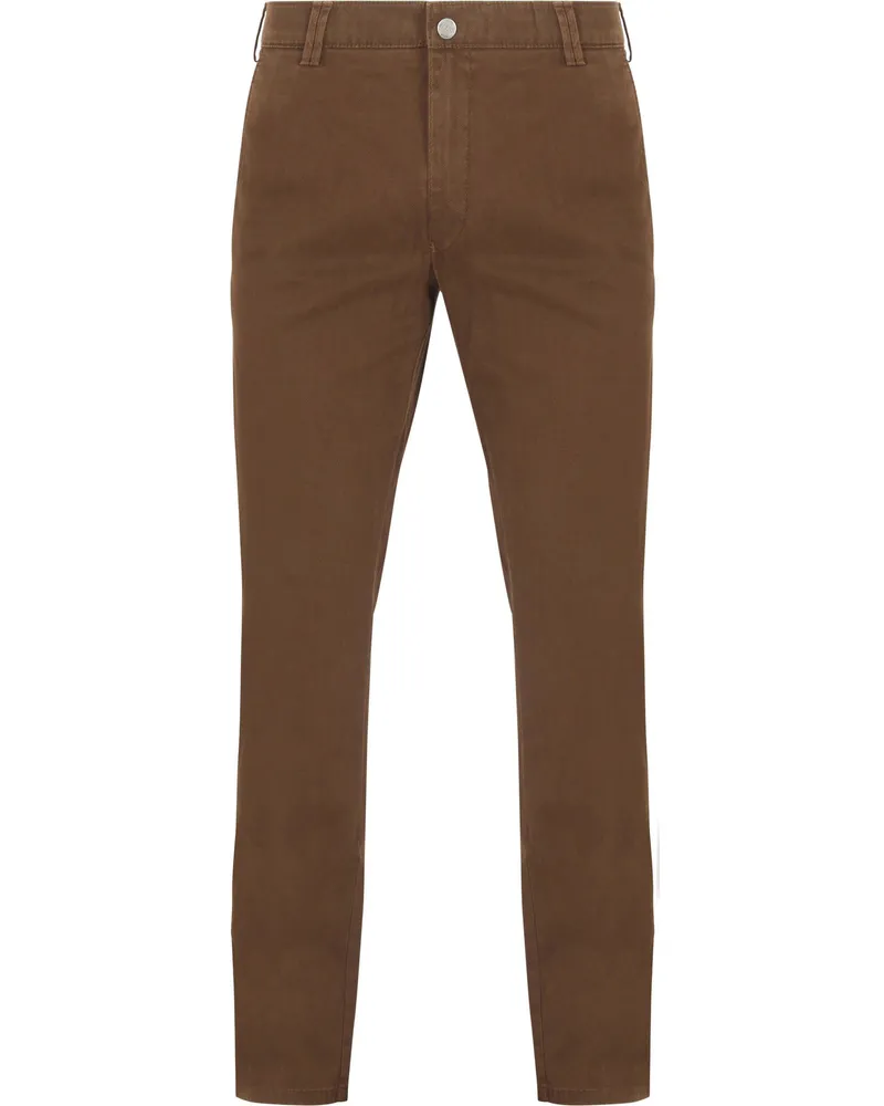 Meyer Hosen Chino Bonn Twill Braun Braun