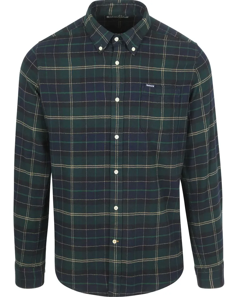 Barbour Kyeloch Hemd Karo Dunkelgrün Dunkelgrün
