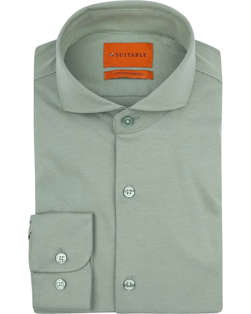 Suitable Sorona Hemd Mid Grün Grün