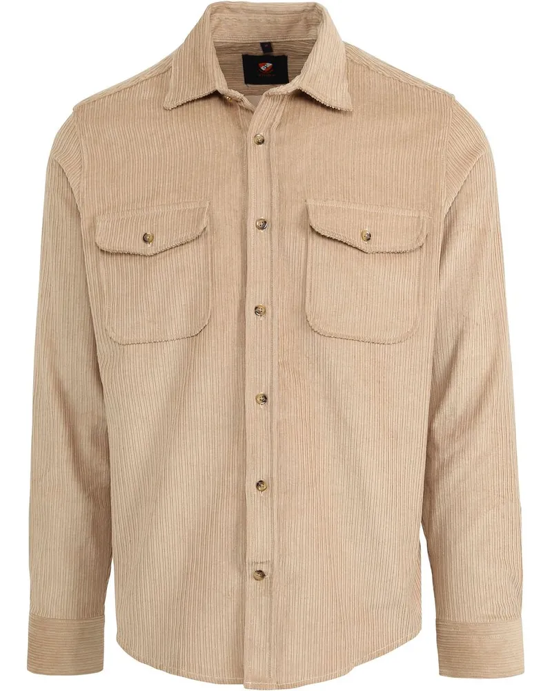 Suitable Überhemd Corduroy Khaki Beige